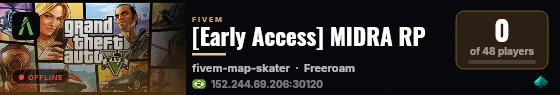 [Early Access] MIDRA RP live status badge