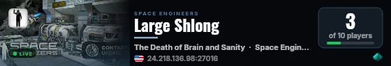 Large Shlong live status badge