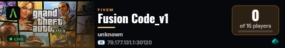Fusion Code_v1 live status badge