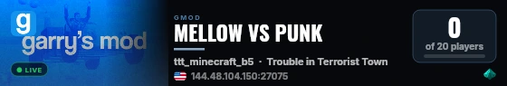 GMod Server live status badge