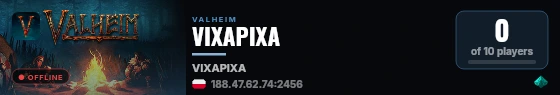 VIXAPIXA live status badge