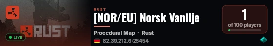 [NOR/EU] Norsk Vanilje live status badge