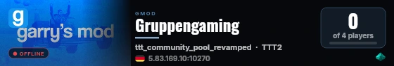 Gruppengaming live status badge