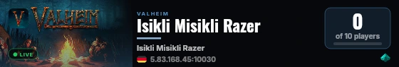 Isikli Misikli Razer live status badge