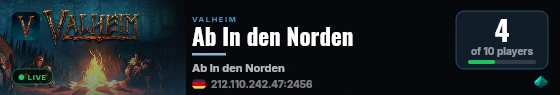 Ab In den Norden live status badge