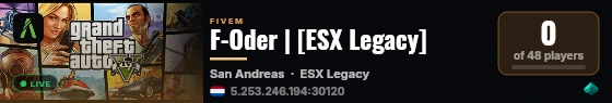 F-Oder | [ESX Legacy] live status badge