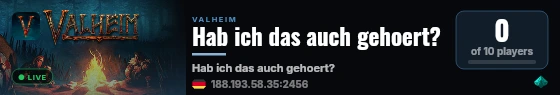 Hab ich das auch gehoert? live status badge