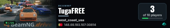 TugaFREE live status badge