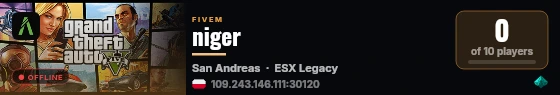 niger live status badge