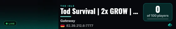 Tod Survival | 2x GROW | High AI | No Rules live status badge