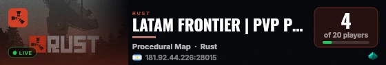 LATAM FRONTIER | PVP PROGRESIVO | 36 TALENTOS live status badge