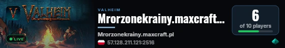 Mrorzonekrainy.maxcraft.pl live status badge