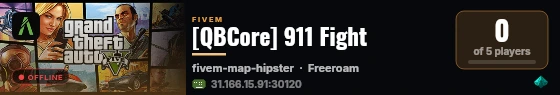 [QBCore] 911 Fight live status badge