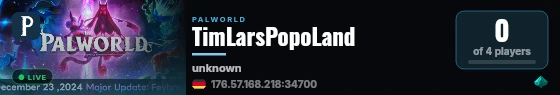 TimLarsPopoLand live status badge