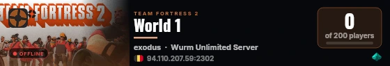 World 1 live status badge