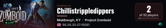 Chillistrippledippers live status badge