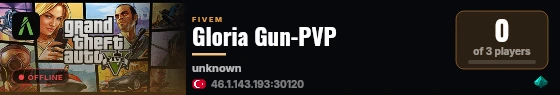 Gloria Gun-PVP live status badge