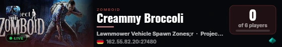 Creammy Broccoli live status badge