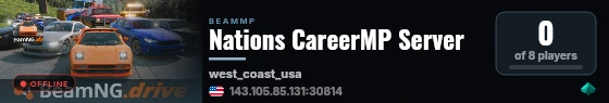 Nations CareerMP Server live status badge