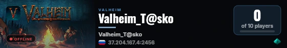 Valheim_T@sko live status badge