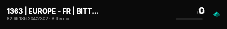 1363 | EUROPE - FR | BITTEROOT - VANILLA live status badge