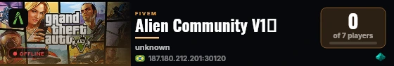 Alien Community V1👽 live status badge