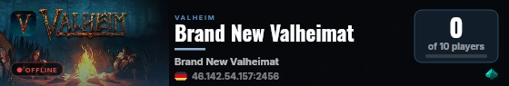 Brand New Valheimat live status badge