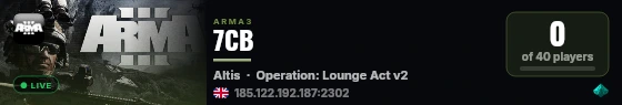 7CB live status badge