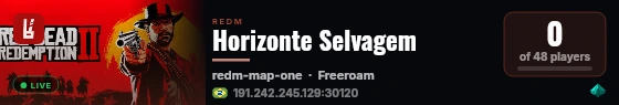 Horizonte Selvagem live status badge