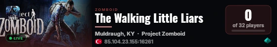 The Walking Little Liars live status badge