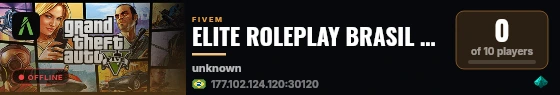 ELITE ROLEPLAY BRASIL #SEASON 1 live status badge