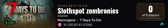 Slothspot zombronies live status badge