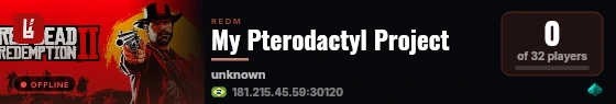 My Pterodactyl Project live status badge