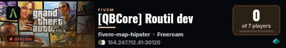 [QBCore] Routil dev live status badge