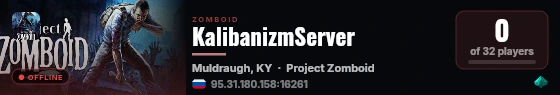 KalibanizmServer live status badge