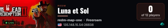 Luna et Sol live status badge
