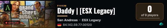 Daddy | [ESX Legacy] live status badge