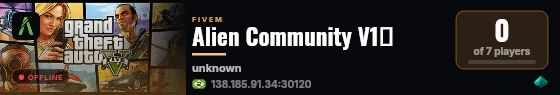 Alien Community V1👽 live status badge