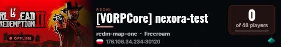 [VORPCore] nexora-test live status badge