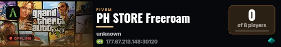 PH STORE Freeroam live status badge