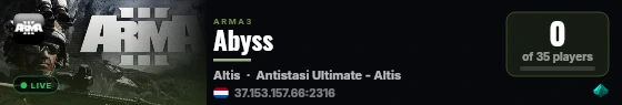 Abyss live status badge