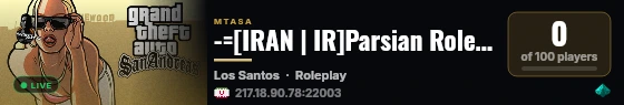 -=[IRAN | IR]Parsian RolePlay=- live status badge