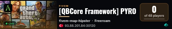 [QBCore Framework] PYRO live status badge