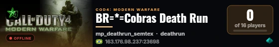 BR=*=Cobras Death Run live status badge