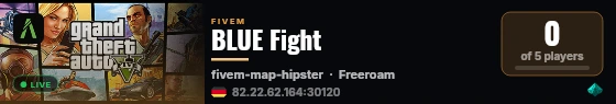 BLUE Fight live status badge