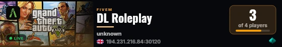 DL Roleplay live status badge
