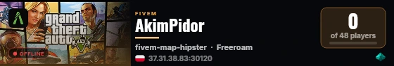 AkimPidor live status badge