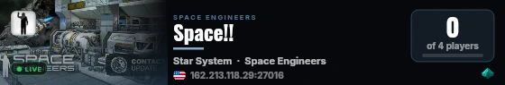 Space!! live status badge