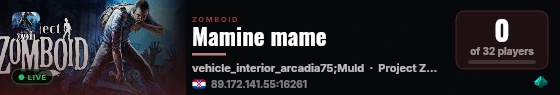 Mamine mame live status badge