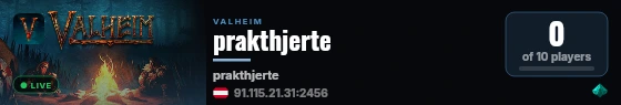 prakthjerte live status badge